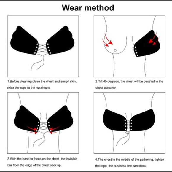 Backless Bra Strapless Bra PushUp Cup A - Picture 6 of 7